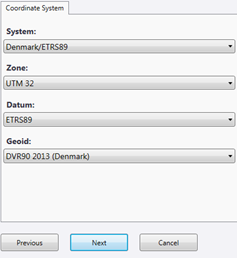 Trimble Penmap Coordinate System